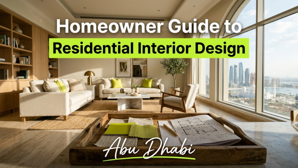 Homeowner Guide to Residential Interior Design Abu Dhabi